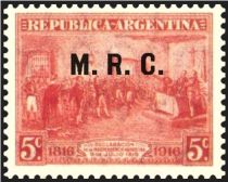 Centenary of Declaration of Independence, ovpt. “M.R.C.”