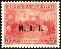 Centenary of Declaration of Independence, ovpt. “M.J.I.”