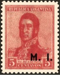 José Francisco de San Martín (1778-1850), ovpt. "M.I.")