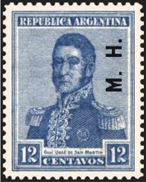 José Francisco de San Martín (1778-1850), ovpt. "M.H."