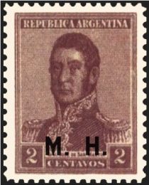 José Francisco de San Martín (1778-1850), ovpt. "M.H."