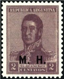 José Francisco de San Martín (1778-1850), ovpt. "M.H."