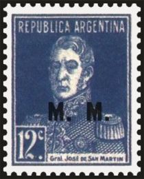 José Francisco de San Martin (1778-1850), ovpt. "M.M."