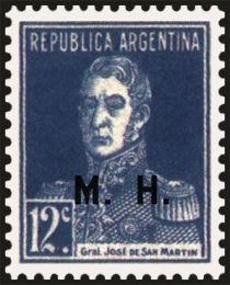 José Francisco de San Martín (1778-1850), ovpt. "M.H."