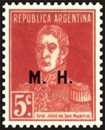 José Francisco de San Martín (1778-1850), ovpt. "M.H."