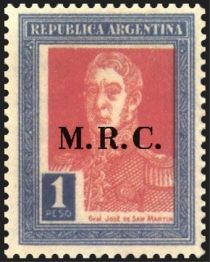 José Francisco de San Martín (1778-1850), ovpt. “M.R.C.”