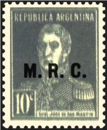 José Francisco de San Martín (1778-1850), ovpt. “M.R.C.”