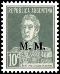 José Francisco de San Martín (1778-1850), ovpt. “M.M.”