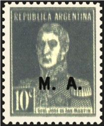 José Francisco de San Martín (1778-1850), ovpt. “M.A.”