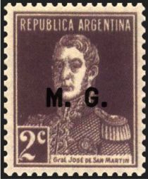 José Francisco de San Martín (1778-1850), ovpt. “M.G.”