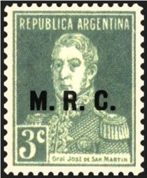 José Francisco de San Martín (1778-1850), ovpt. “M.R.C.”