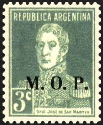 José Francisco de San Martín (1778-1850), ovpt. “M.O.P.”