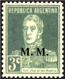 José Francisco de San Martín (1778-1850), ovpt. “M.M.”