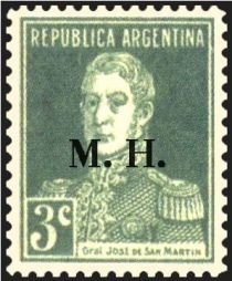 José Francisco de San Martín (1778-1850), ovpt. “M.H.”