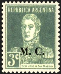 José Francisco de San Martín (1778-1850), ovpt. “M.G.”