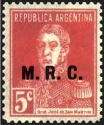 José Francisco de San Martín (1778-1850), ovpt. “M.R.C.”