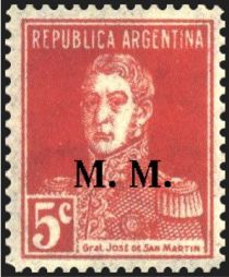 José Francisco de San Martín (1778-1850), ovpt. “M.M.”