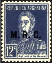 José Francisco de San Martín (1778-1850), ovpt. “M.R.C.”