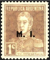 José Francisco de San Martín (1778-1850), ovpt. “M.I.”