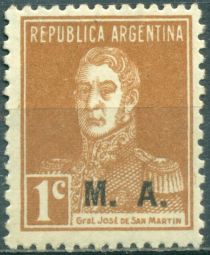 José Francisco de San Martín (1778-1850), ovpt. “M.A.”