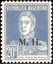 José Francisco de San Martín (1778-1850), ovpt. "M.H."