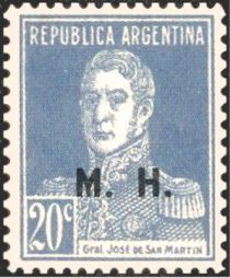 José Francisco de San Martín (1778-1850), ovpt. "M.H."