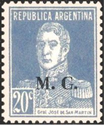 José Francisco de San Martín (1778-1850), ovpt. "M.G."