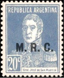 José Francisco de San Martín (1778-1850), ovpt. “M.R.C.”