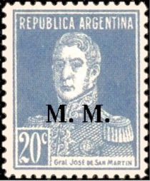 José Francisco de San Martín (1778-1850), ovpt. “M.M.”