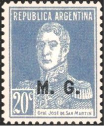 José Francisco de San Martín (1778-1850), ovpt. “M.G.”