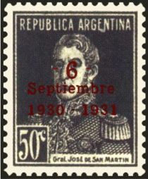 José Francisco de San Martín. Big “S” of Septiembre