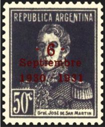 José Francisco de San Martín. Small “S” of Septiembre