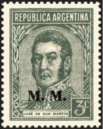 José Francisco de San Martín (1778-1850), ovpt. “M.M.”