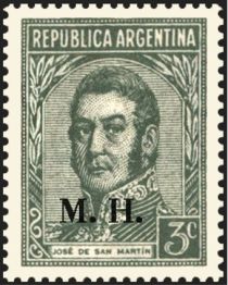 José Francisco de San Martín (1778-1850), ovpt. “M.H.”