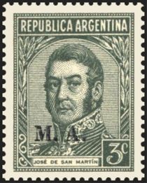 José Francisco de San Martín (1778-1850), ovpt. “M.A.”