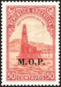 Oil well, ovpt. “M.O.P.”