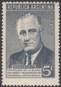 1st Death Anniversary of Franklin D. Roosevelt (1882-1945)