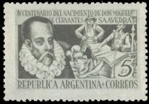 400th Birth Anniv of M. de Cervantes Saavedra (1547-1616)