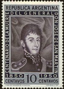 José Francisco de San Martín (1778-1850), Death Centenary