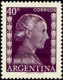 Eva Peron (1919-1952), ovpt.