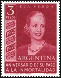 Eva Peron (1919-1952), 2nd Anniv. of Death