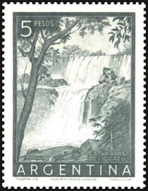 Iguazú Falls - chalky paper