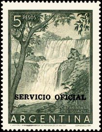 Waterfalls of Iguazù, bold overprint