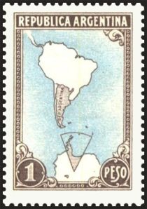 South America Map with Antarctica