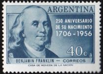 250th Birth Anniversary of Benjamin Franklin (1706-1790)