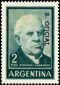 Domingo Faustino Sarmiento (1811-1888), ovpt.