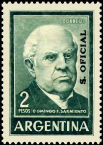 Domingo Faustino Sarmiento (1811-1888), ovpt.