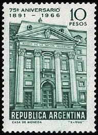 75th Annivwersary of the Argentine National Bank