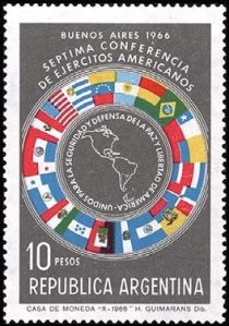 American Armies Conference - Map & Flags of the Americas