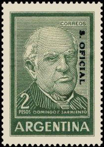 Domingo Faustino Sarmiento (1811-1888), ovpt.